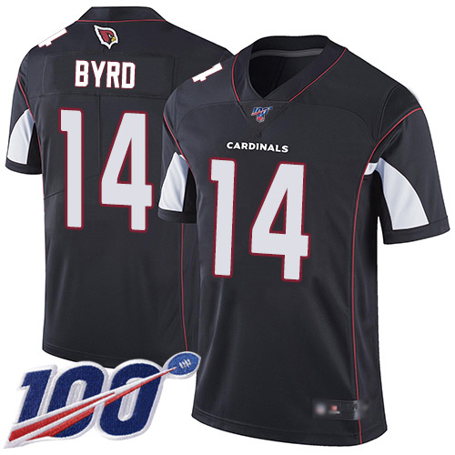 Arizona Cardinals Limited Black Men Damiere Byrd Alternate Jersey NFL Football #14 100th Season Vapor Untouchable